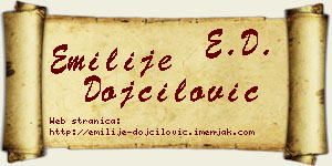 Emilije Dojčilović vizit kartica